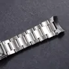 Cinturino per orologio per cinturino in acciaio inossidabile massiccio serie 316L Bracciale da uomo da 22 mm Accessori impermeabili Bande di disegno per rivetti243z