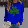 Women's Hoodies Fashion Casual Floral Print Round Neck Long Sleeve Top Sweatshirt Knit Sweater Shorts Set Hoodie Crop