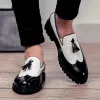 Moda sapato sapatos de escritório para homens sapatos casuais mocassins de couro respirável condução mocassins confortável deslizamento em três cores