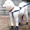 Odzież dla psów 4PCS Pet Rain Buty dla psów botki gumowe buty przenośne przeciwpoślizgowe wodoodporne koty s/m/l 3 rozmiary