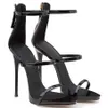 The latest sexy one line sexy ultra-high heel sandals designer women's heel bag with back zipper fashionable waterproof platform slim heels 35-40 with box