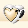 Ny 925 Sterling Silver Fit Charms Armband Love Heart Elephant Mouse Cat Gold Charms For European Women Wedding Original Fashion Jewelry5092231