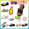 Designer Casual Platform High Rise Semelle épaisse Pantoufles en PVC Homme Femme Poids léger résistant à l'usure Semelles souples en caoutchouc en cuir Summer Beach Slipper