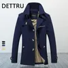 Men's Trench Coats Oversized Coat Men WindBreaker Solid Purer Cotton Casual Jacket Clothing Pull Homme Outerwear 5XL