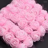 Dekorativa blommor 144st mini Artificial Bubble Rose Bouquet Multicolor Wedding Home Decor Scrapbooking Flower Craft Wreath Accessorie