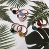 Gotas de água clássicas estilo doce anel 8 cores anéis de gota de cristal real para mulheres moda jóiasdj1153 240201