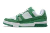 Designer Homens Flat Sneaker Virgil Trainer Sapatos Casuais Low Denim Canvas Couro Branco Verde Vermelho Azul Sobreposições Plataforma Ao Ar Livre Mulheres Sapatilhas Tamanho 36-45
