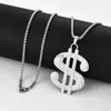 Les tendances de la mode exagèrent pour devenir riche Dollar pendentif collier hommes à la mode hip-hop personnalisé pendentif long bijoux YQ240201