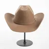 100 yün vintage batı kovboy şapkası erkek cloche cloche kilise kapakları cowgirl caz şapkaları sombrero hombre 240126