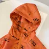 Luxe kinderjassen Oranje baby Outerwear Maat 100-150 Jongens Girls Hooded jas Zwart Logo Print Kind zonnebrandcrème kleding Jan20