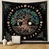 Tapestries Mysterious Tree of Life Mushroom Forest Tapestry Wall Hanging Fairy Tale Bohemian Psychedelic Home Dormitory Dream Decor