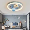 Pendant Lamps Childrens Room Led Ceiling Lights Modern Astronaut Study Bedroom Chandelier Lamps Airplane Child Indoor Decor Lighting Fixture YQ240201