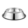 Dog Bowls & Feeders Pet Supplies Stainless Steel Bowl Cat Food Wholesale Set Dog With Paw Print And Rubber Base Drop Delivery Home Gar Dhndn