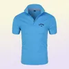 MEN039S POLOS Summer Men39S Sport Golfshirt Snel droog ademende polyesterspandex Korte mouw Topkleding Tshirsmen039S4054848