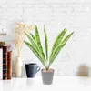 Decorative Flowers Artificial Tiger Piranha Po Prop Lifelike Snake Plant Faux Plants Elegant Ornament