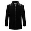 Brand Haining Fur Winter Wear Designer and Integrated Mens Wool Coat Medium Length Leather Sheep Cut Fleece TZZF