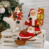 Estatuetas decorativas northeuins resina santa estátuas de noel bonecas Navida Inverno presente para coleta de interiores decoração de artesanato em casa