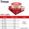 Seuguar Red Label Fluorocarbon 100% Japonia Oryginalna linia szokująca Linia Fluorocarbon Linia Linia Monofilament Wire karpi 240123