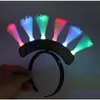 لوازم الحفلات الأخرى لحفلات الألياف الوامضة الألياف الضوئية LED HEAD BOPPERS BIDDAY RAVE Party Atmosphere Supplies Supplies DHFK1