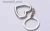 Keychains Lanyards pcs/lot New Hot Novelty Zinc Alloy Heart Shaped Keychains Metal Keyrings For Lovers FREE Shipping Q240201