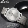 MISS montres pour femmes élégant décontracté couleur argent dame montre pour femme marque de luxe robe de soirée horloge Relogio Feminino 210720314G