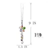 Garden Decorations H&D Crystals Ornaments Chandelier Hanging Prisms Fengshui Suncatcher Rainbow Pendant Maker Car Charm (colorized)