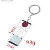 Keychains Lanyards Anime Acrylic Tanjiro Keychains Demon Slayer Kimetsu no Yaiba Cosplay Props Key Holder For Women Men Keyring Jewelry Accessories Q240201