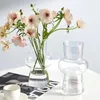 Vases Nordic Glass Flower Vase Dried Arrangement Pot Decoration Home Plant Hydroponic Terrarium Office Table Decor