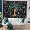Tapestries Mysterious Tree of Life Mushroom Forest Tapestry Wall Hanging Fairy Tale Bohemian Psychedelic Home Dormitory Dream Decor