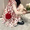 Party Dresses Kawaii Lolita Women's Dress Sweet Casual Korean Fashion Y2K Preppy Style Student Girls Sweet Mini Lace Up 2024 Summer