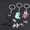 Keychains Lanyards Hollow Knight Metal Characters KeyChain Knight Octopus Grub Hornet Pendant Key Chain for Women Men Key Holder Jewelry Q240201