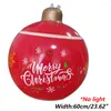 Party Decoration 60cm Outdoor Christmas Inflatable Decorated Ball PVC Giant Big Large Balls Xmas Tree Decorations Toy Without Light