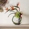 装飾的な花パラダイスの美しい人工花の鳥偽の植物シルクストレリツアレジーナエリビングルームの家の装飾