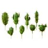 装飾的な花8 PCS人工サクタスクリスマスガーランドシミュレーショングリーンプラント偽の発泡性多肉植物植物