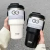 Thermoskannen TYESO Doppelschichtige Kaffeetasse Edelstahl-Thermosflasche Becher Kalte und heiße Thermoskanne Auto-Isolierbecher Isolierflaschen