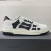 Amiiris 2024 Skel Shoes Designer Shoe Mens Chunky Top Low Bone High Edition äkta Leather Casual Mortile Board Sneaker G4kk