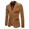 Moda masculina veludo lazer fino terno jaqueta de alta qualidade casual homem blazers jaqueta casaco masculino único botão x02 240127