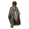 Regenmäntel Outdoor Camping Poncho Militär Atmungsaktive Tarnung Taktische Angeln Radfahren Wandern Jagd Ghillie Anzug Regen Getriebe