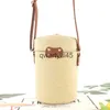 Shoulder Bags Bucket-saped pp grass casual woven womens bag retro messenger straw beacH2421