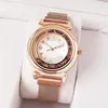 Fashion Brand beautiful Watches Women's Girls Colorful crystal style steel metal Magnetic band quartz wrist watch L08255w