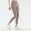 Lu Yoga Leggings Naked Feeling High Waist Sports Pants 여성 통기 운동 딱지 스크 런치 바지 체육관 레그 63