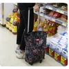 Supermarket Shopping Bag For Groceries Cart With Wheel Bolsa Compra Foldable Reusable Bag Vegetable Market Trolley Bag On Wheels 240129
