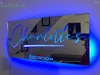 Decorative Figurines Acrylic Luminous Mirror Custom Light Up Name 12 Color LED Illuminated Personalized Family Bedside Decor