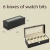 Slot Men is Watch Box Black Watch Watch Bracket Box Wakacyjne prezenty 240124