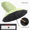 Parapluies 24 os super fort parapluie avec boîte-cadeau pliant protection UV parasol parasol imperméable résistant au vent fibre de verre