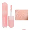 Brillant à lèvres 6 couleurs Transparent eau lumière brillant imperméable brillant longue durée huile de gelée naturelle femmes lèvres maquillage cosmétique goutte Deli Otocj