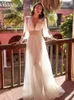 Basic Casual Dresses Elegant V-Neck Maxi Dress Women Long Sleeve Backless One Piece Vestidos Vintage Hollow Out White Dresses Party Wedding Mesh Robe YQ240201