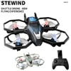 Drones Mini RC Drone de alta definição 8k fotografia aérea WiFi FPV One Key Off / Land Altitude Hold Headless Quadcopter Plane Gift Toys YQ240201