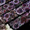 Gift Wrap 1 Loop 100CM Gothic Soul Floral Butterfly Shiny Shell Crystal PET Tapes DIY Decor Card Making Scrapbooking Planner Sticker