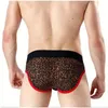 Underpants Sexy Underwear Leopard Printed Men Briefs Bugle Pouch Cuecas Bikini Slip Homme Gay Panties Ropa Interior Para Hombre